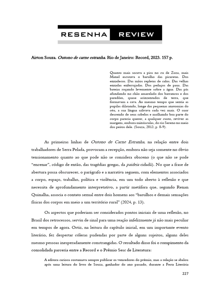 Análise de "Outono de Carne Estranha" | PDF | Michel Foucault | Amor