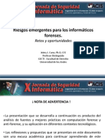 Riesgos Emergentes para Los Inf Forenses ConferenciaJeimyCano