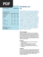 Facebook Valuation