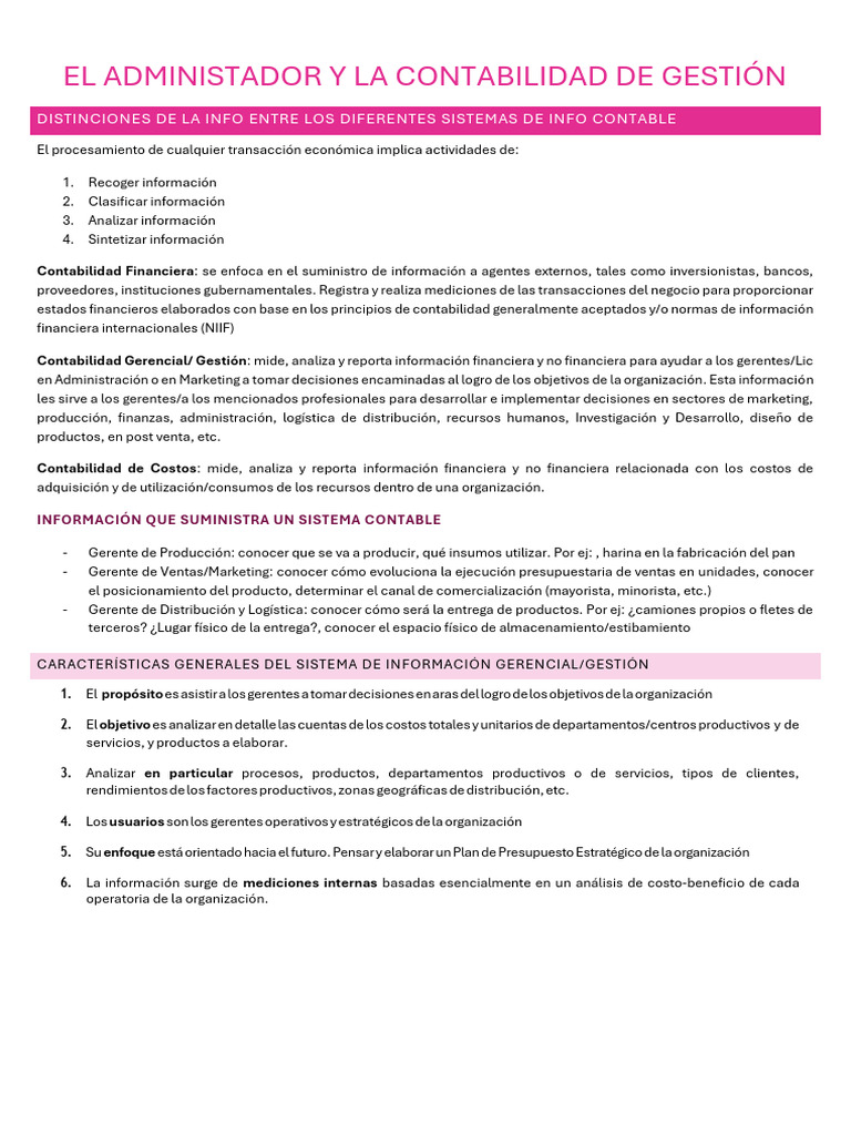 Contabilidad de Gestión y Toma de Decisiones | PDF | Contabilidad ...