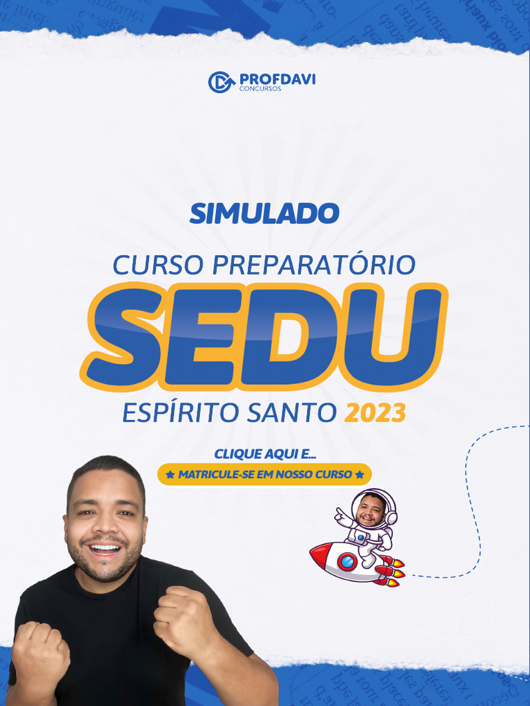 Simulado para Educadores SEDU 2023 | PDF | Aprendizado | Cognição