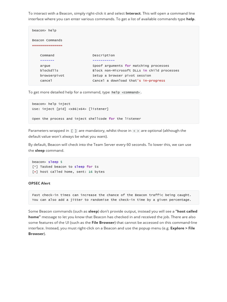 5. Interacting with Beacon | PDF