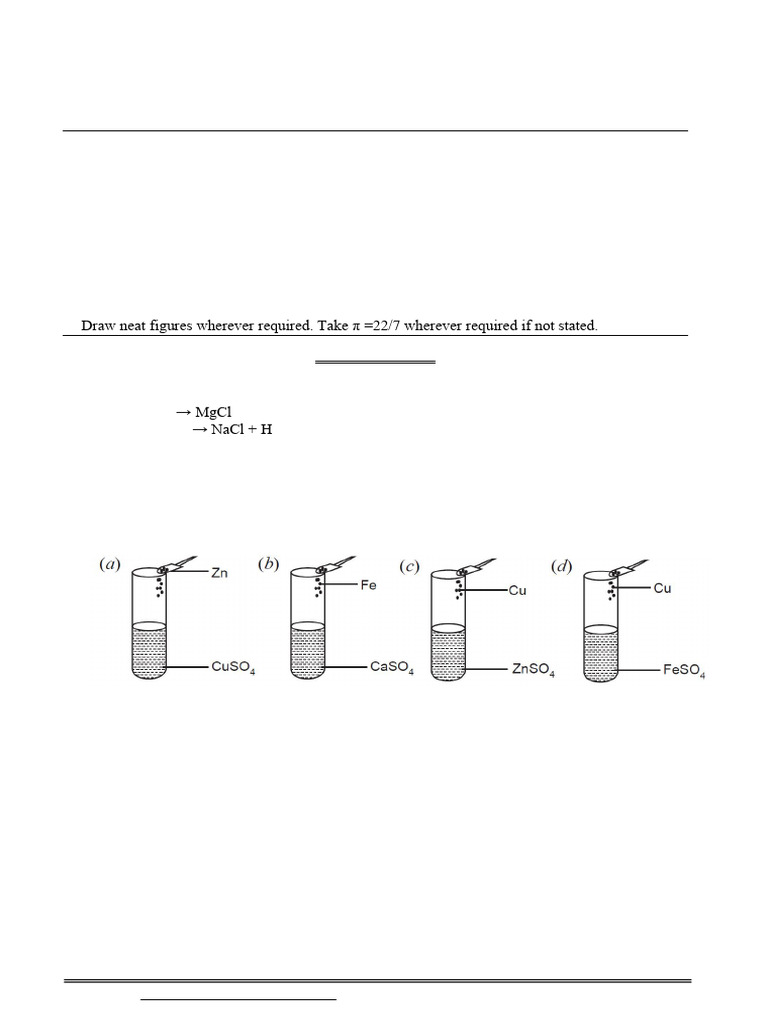 Science Class X Sample Paper Test 04 For Board Exam 2025 Qp Pdf