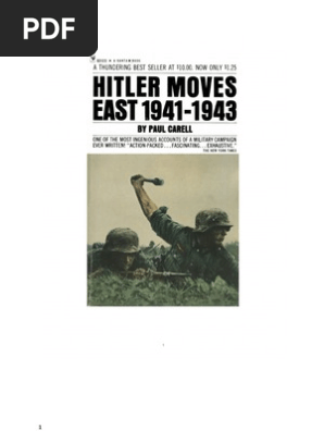 53250938 Hitler Moves East 1941 Paul Carell Armoured Warfare Division Military