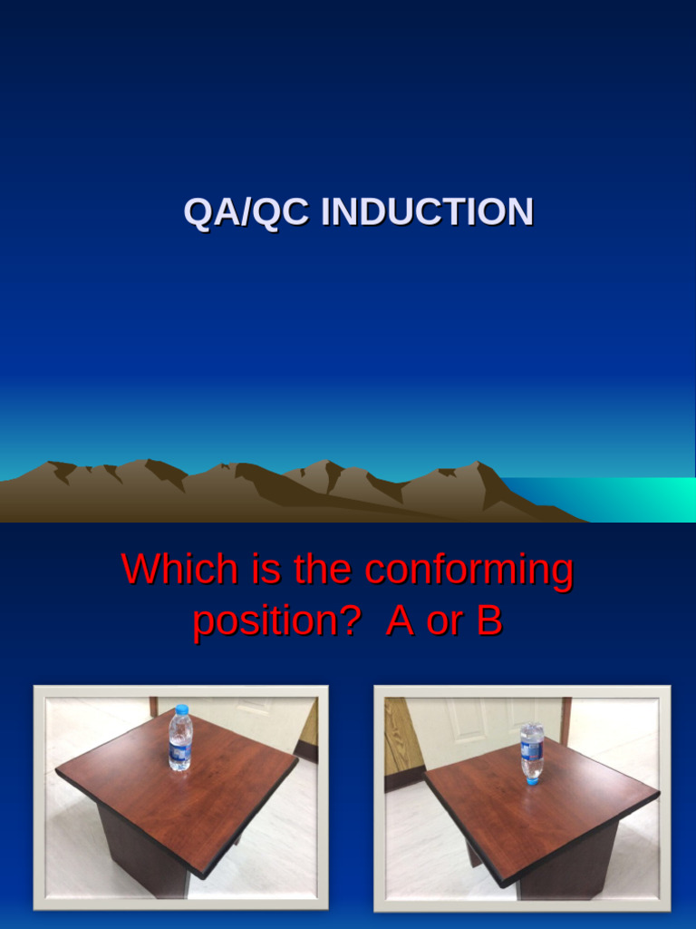 QA/QC Induction: Quality Management Overview | PDF | Quality Management ...