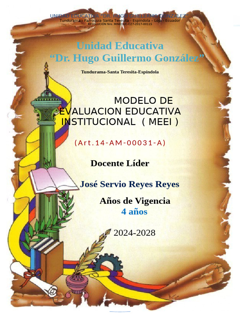 Modelo de Evaluación Educativa 2024-2028 | PDF | Evaluación | Cognición