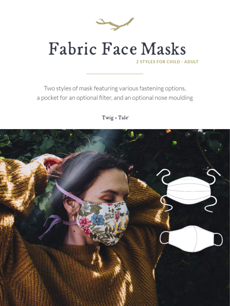Fabric Face Masks: Styles & Instructions | PDF | Seam (Sewing) | Sewing