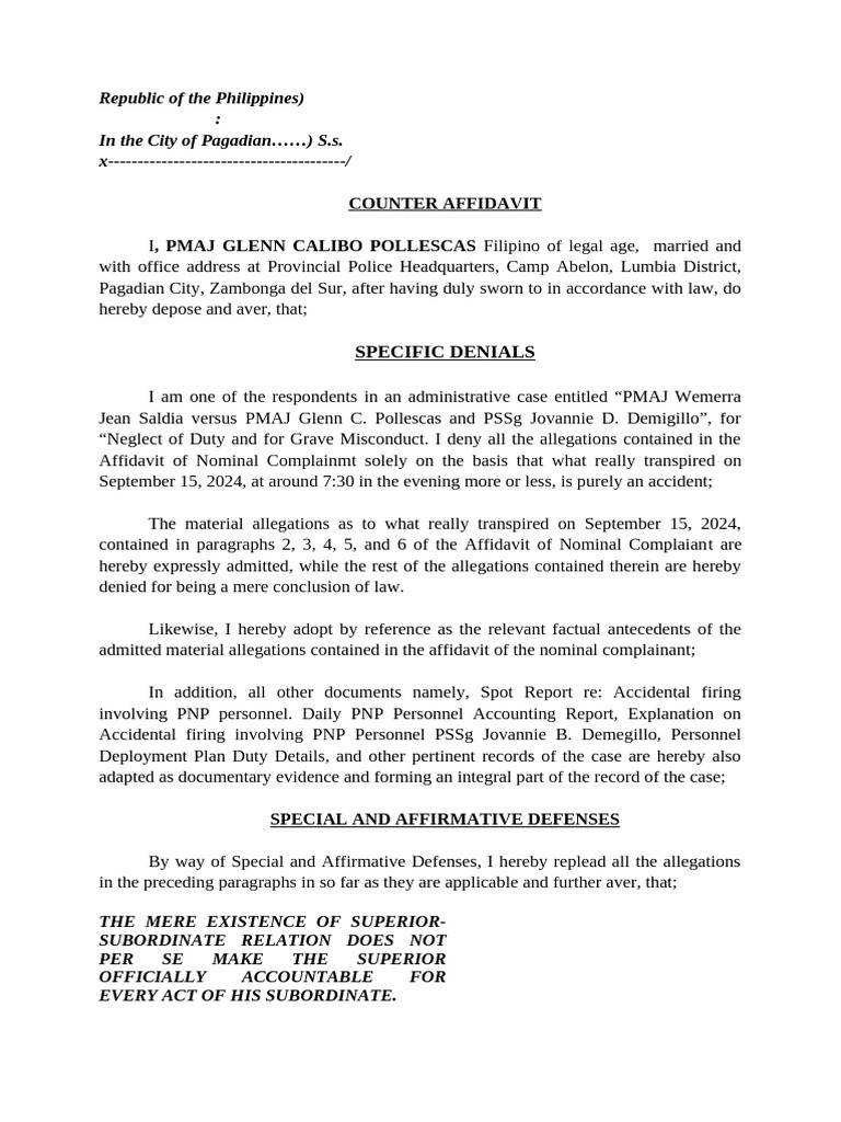Police Misconduct Defense | PDF | Affidavit | Crimes