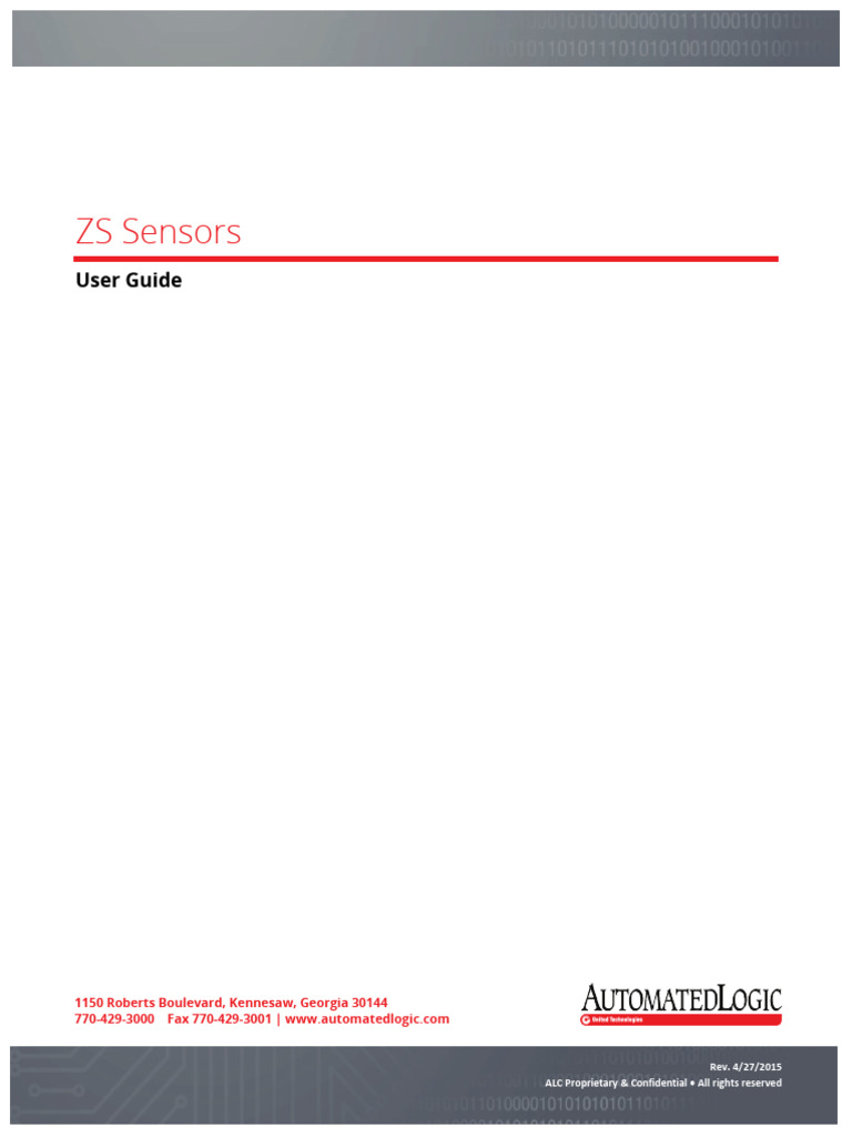 ZS Sensors User Guide | PDF | Humidity | Fahrenheit