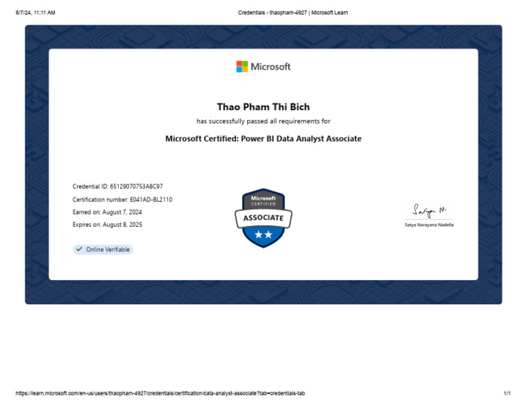 Microsoft Power BI Data Analyst Certified | PDF