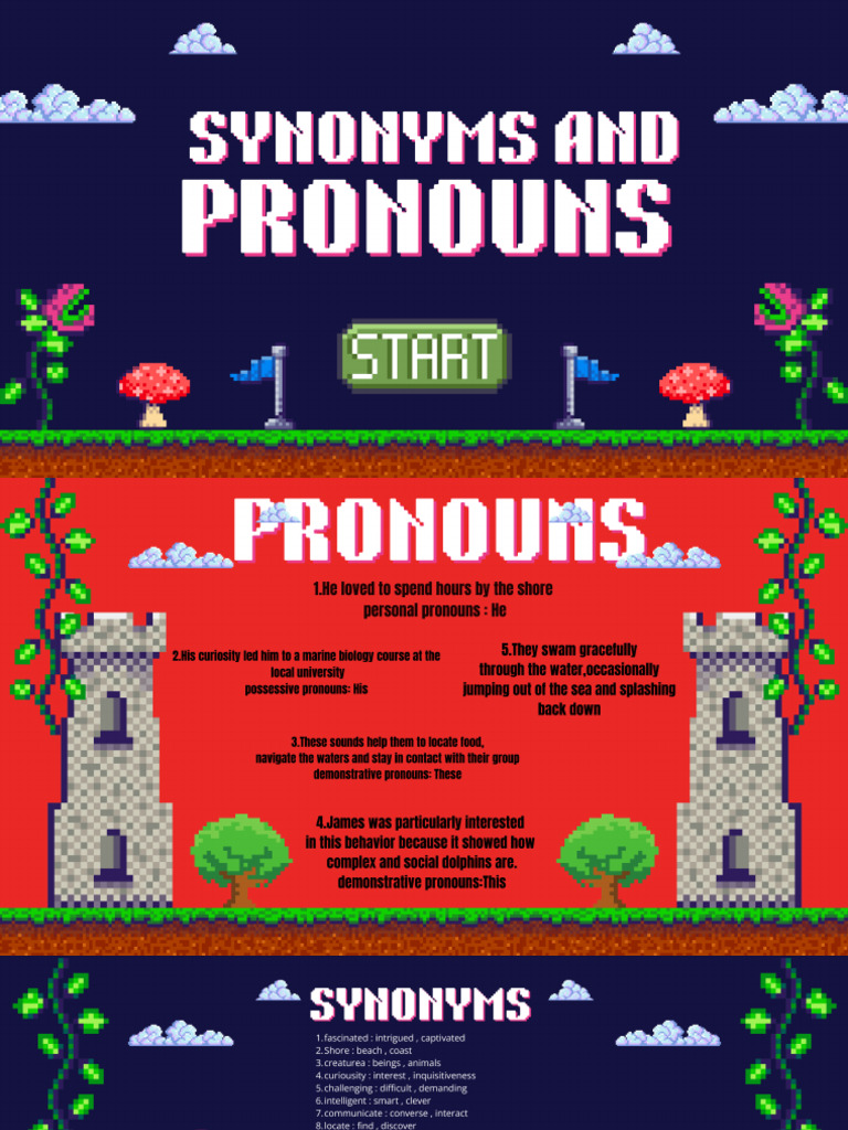 Blue Pixel Illustration Game Presentation PDF | PDF