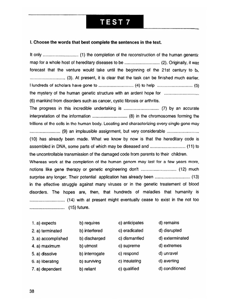 Test 7 10 Advanced | PDF