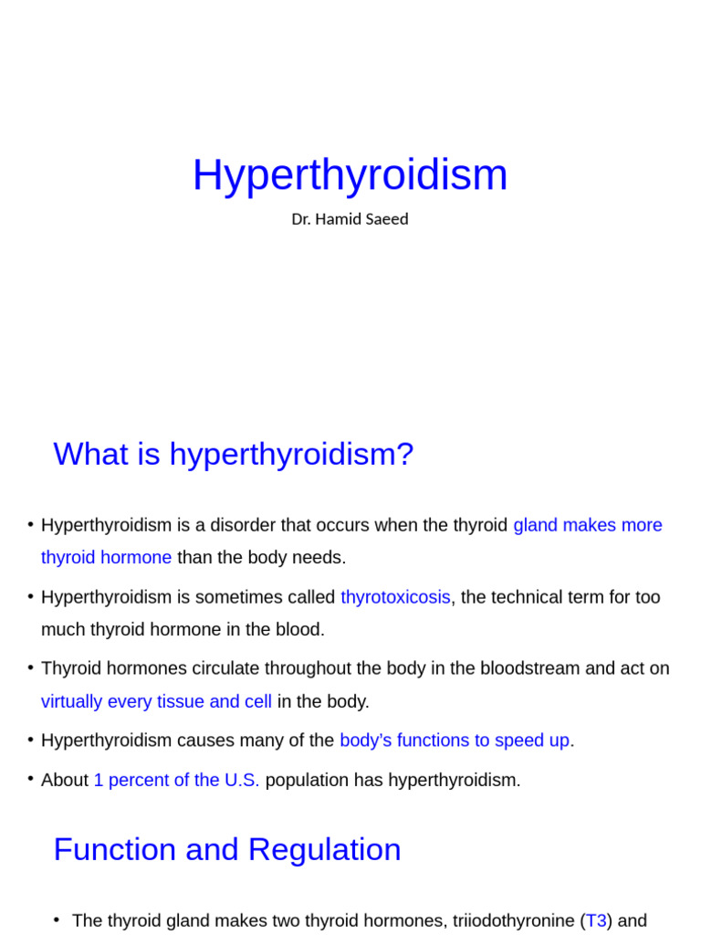 Understanding Hyperthyroidism Causes & Treatment | PDF ...