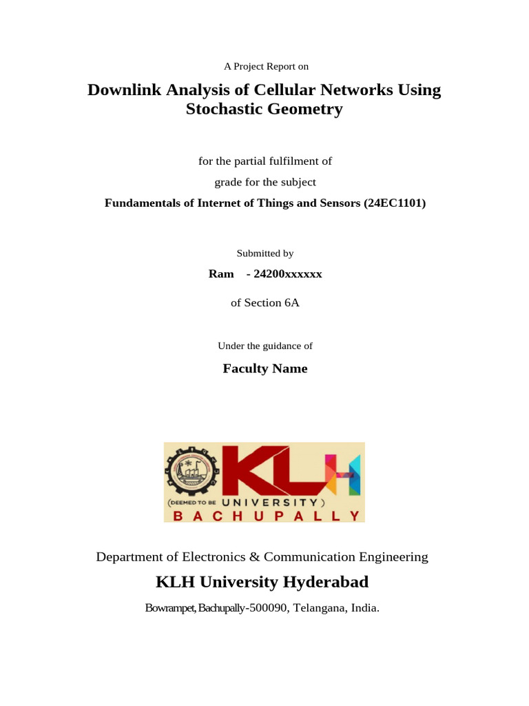 Cellular Network Downlink Analysis | PDF | Computer Engineering ...