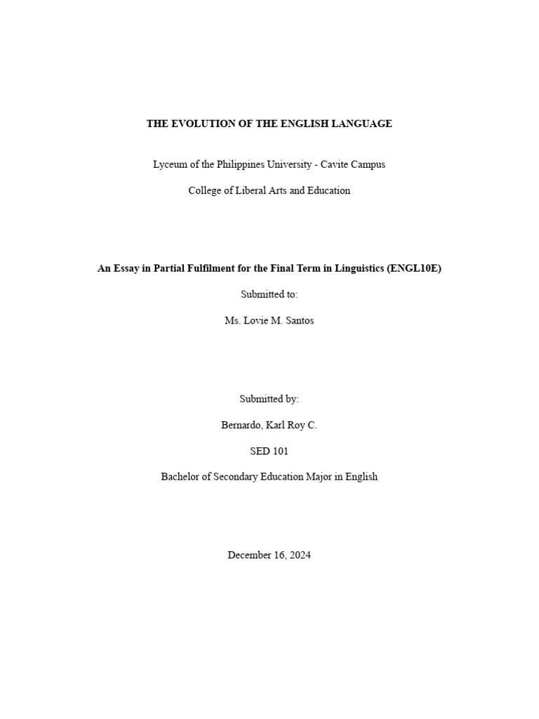 Evolution of English Language in the Philippines | PDF | English ...