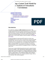 Estimating A Latent Trait Model by Factor Analysis of Tetrachoric Correlations