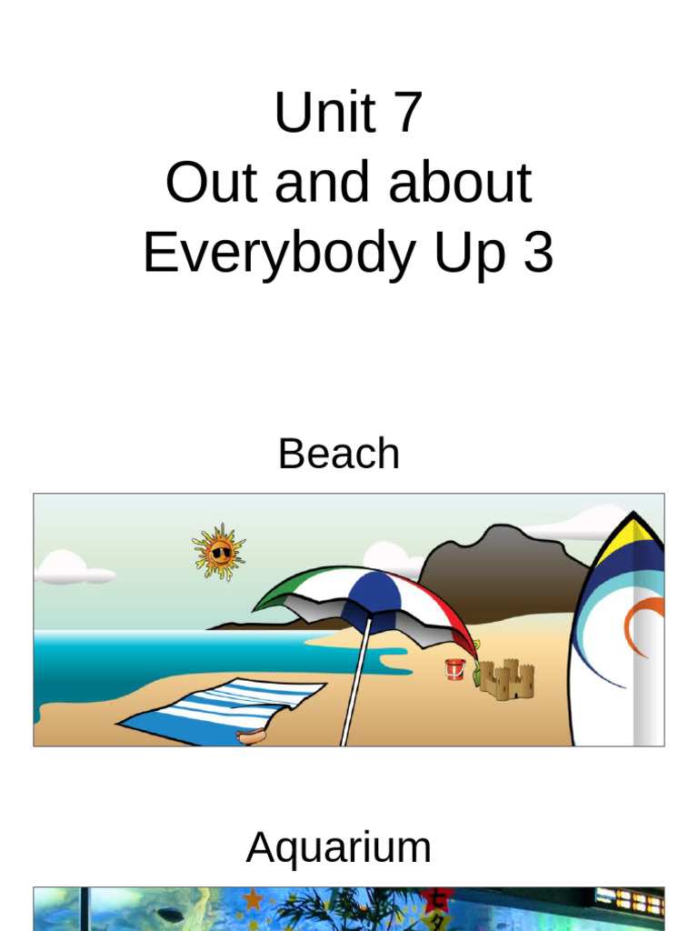 Everybody Up 3 Unit 7 Vocabulary | PDF