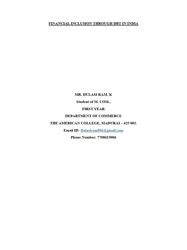 24pco018 dulasi ram k pdf financial inclusion subsidy