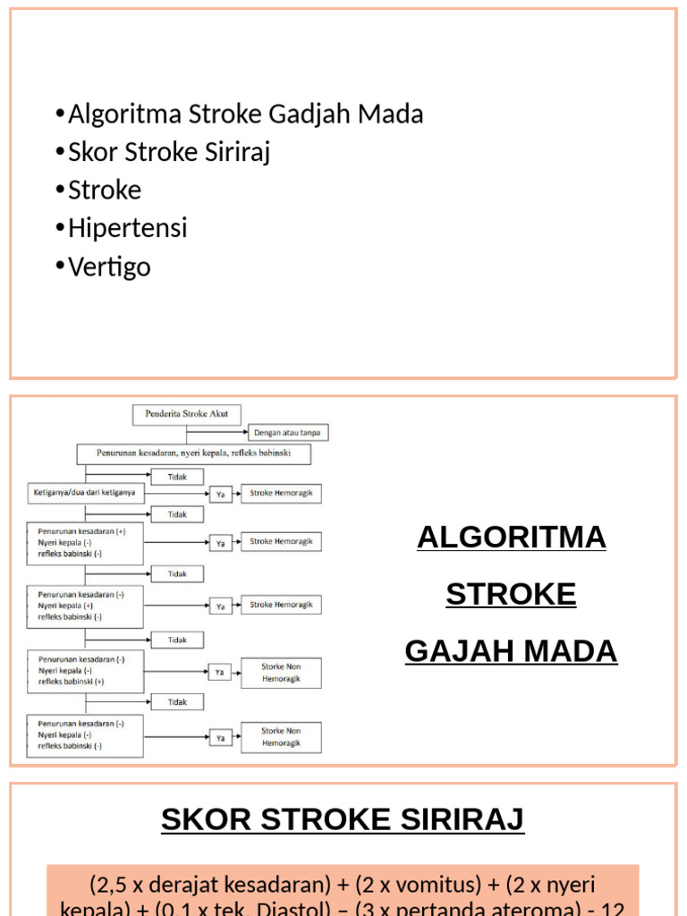 Algoritma dan Penanganan Stroke dan Hipertensi | PDF
