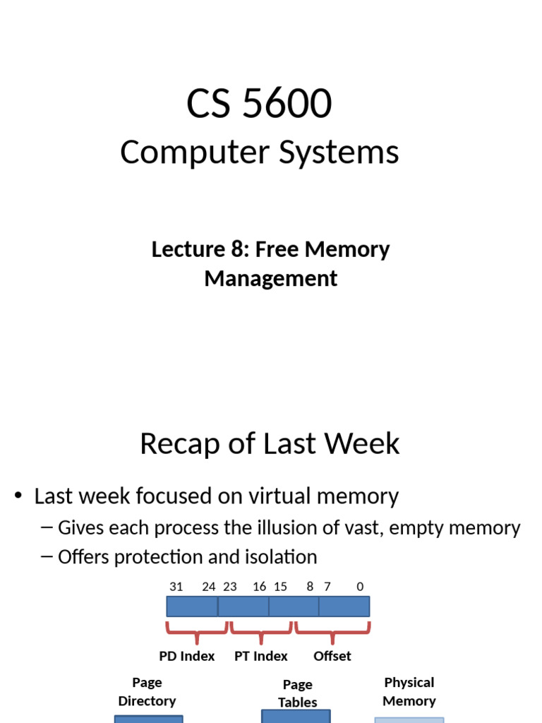 Free Memory Management in Computer Systems | PDF | Pointer (Computer ...