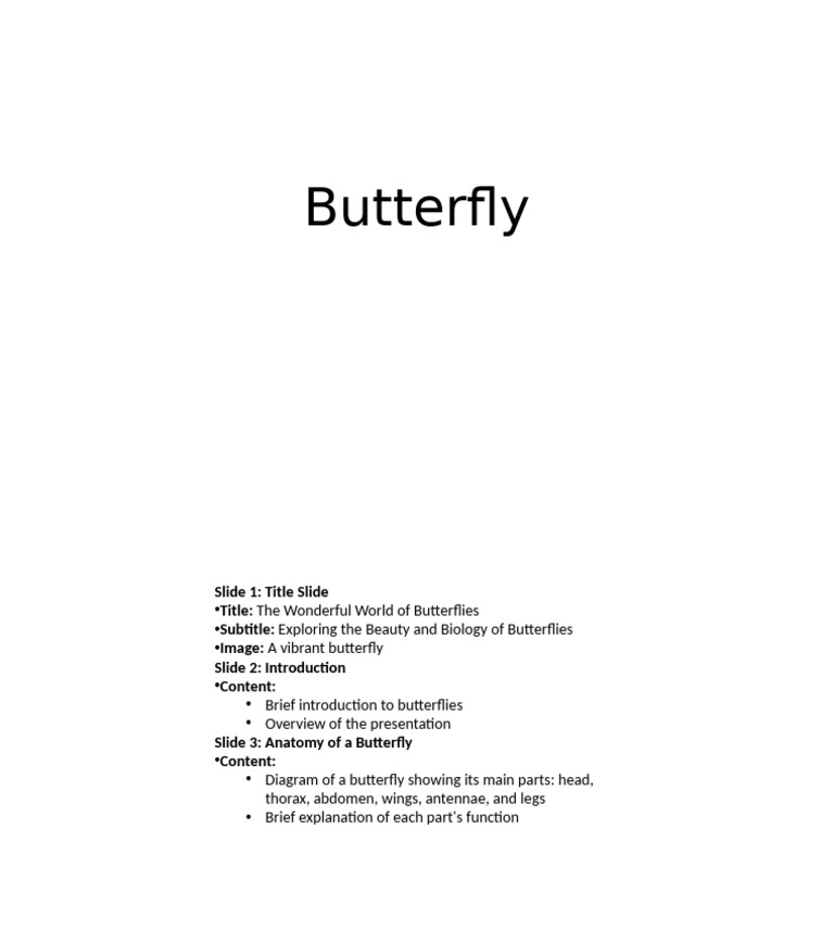Butterfly Anatomy & Beauty | PDF