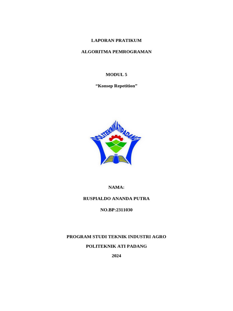 Algoritma dan Flowchart Perulangan Python | PDF