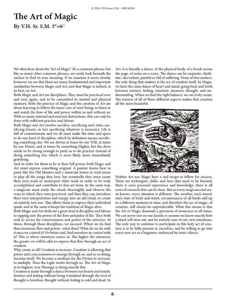 Art of Magic: Discipline and Creation | PDF | Cognitive Science | Cognition