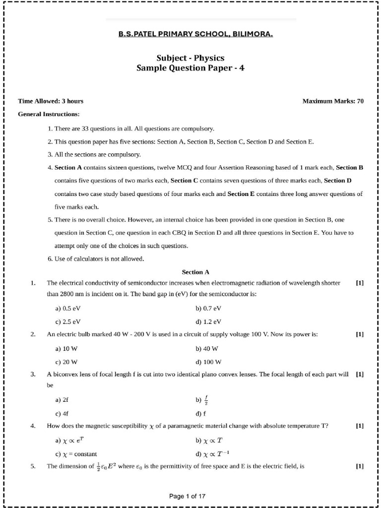 12 Physics 4 | PDF