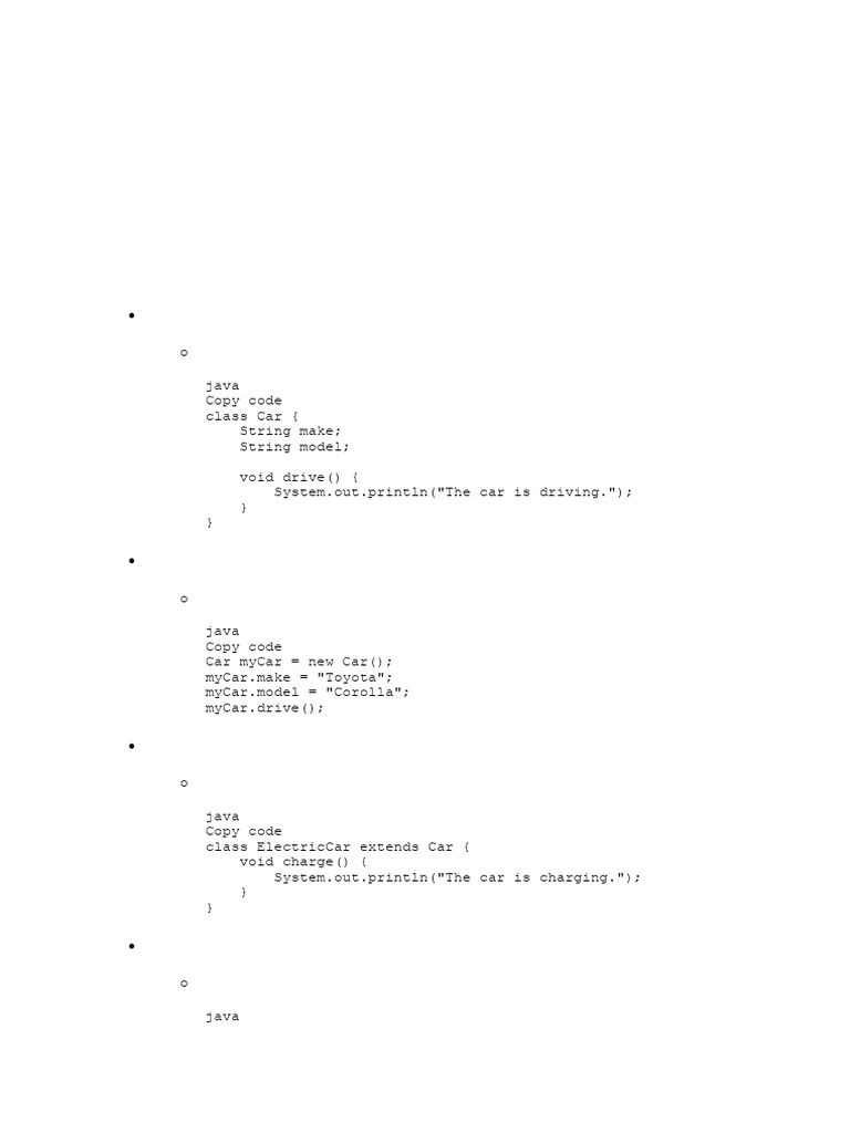 Fundamentals of Object | PDF | Method (Computer Programming) | Class ...