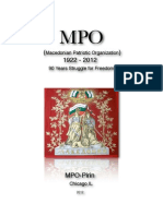 1922-2012, MPO 90 Years Struggle For Freedom of Macedonia