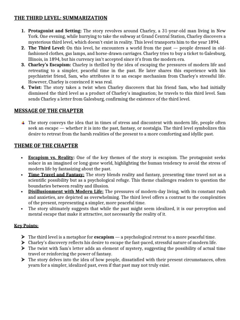 Extra Notes On Third Level 2024 | PDF | Reality | Experience
