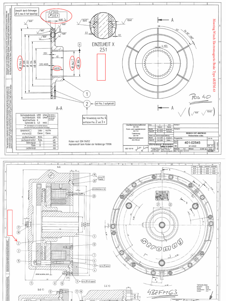 Mooring Winch Brake Type 4BZFM-63 | PDF