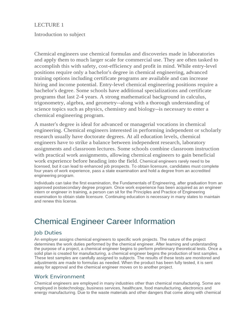 C_fakepathall Lectures of Chemical Engineering Lab 1 | PDF ...