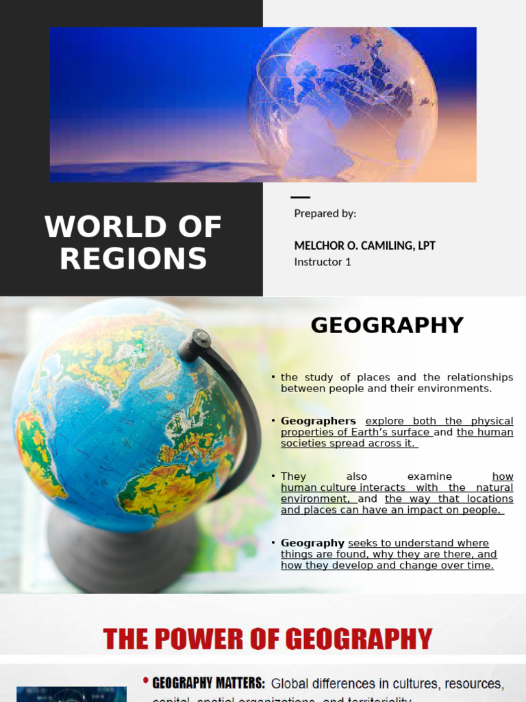 Understanding Geography and Regions | PDF