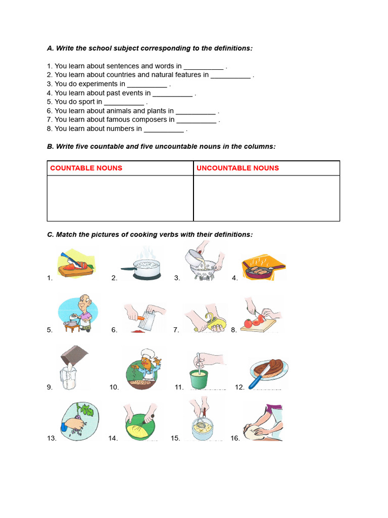 Educational Activities and Exercises | PDF