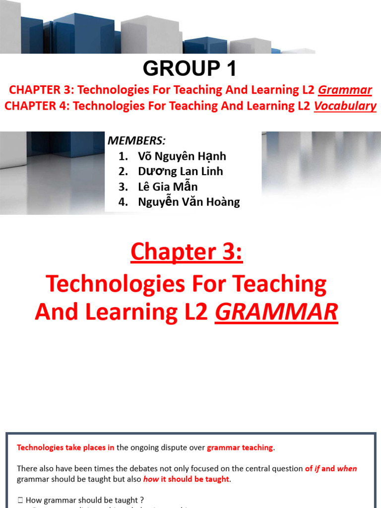 L2 Grammar Teaching Technologies | PDF | Learning | Second Language