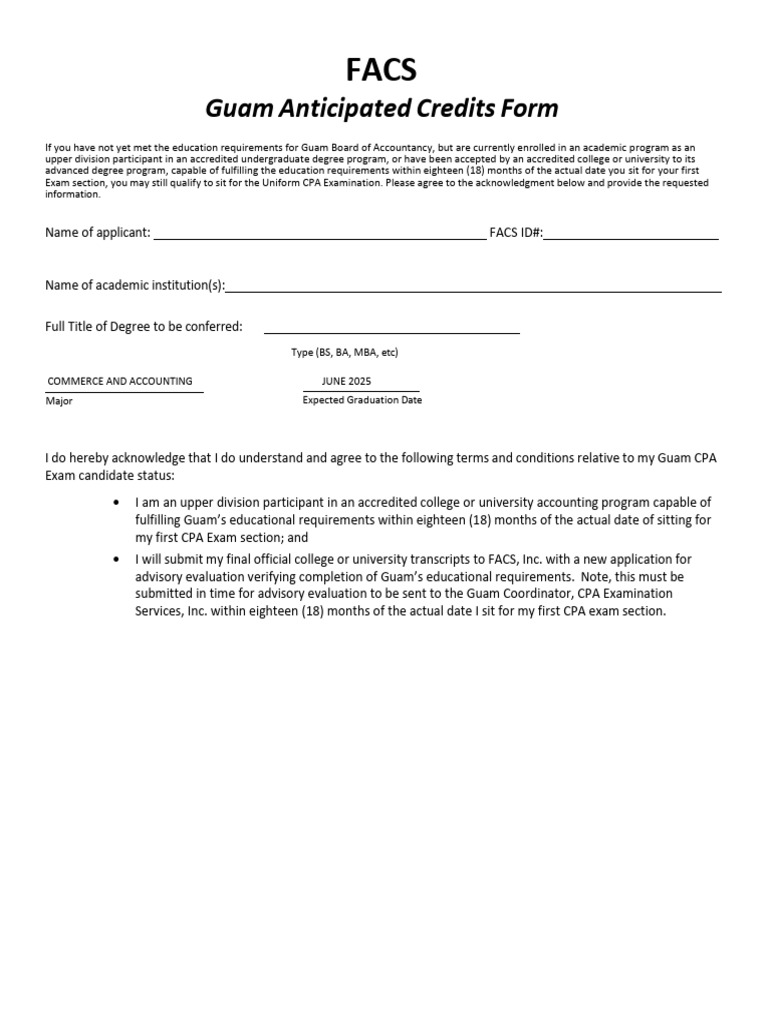 Anticipated Credits | PDF | Certified Public Accountant | Uniform ...