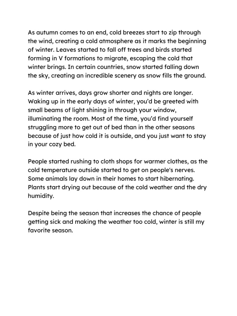 Embracing the Beauty of Winter | PDF