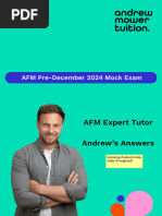 AFM Exam Key Focus Areas Summary | PDF