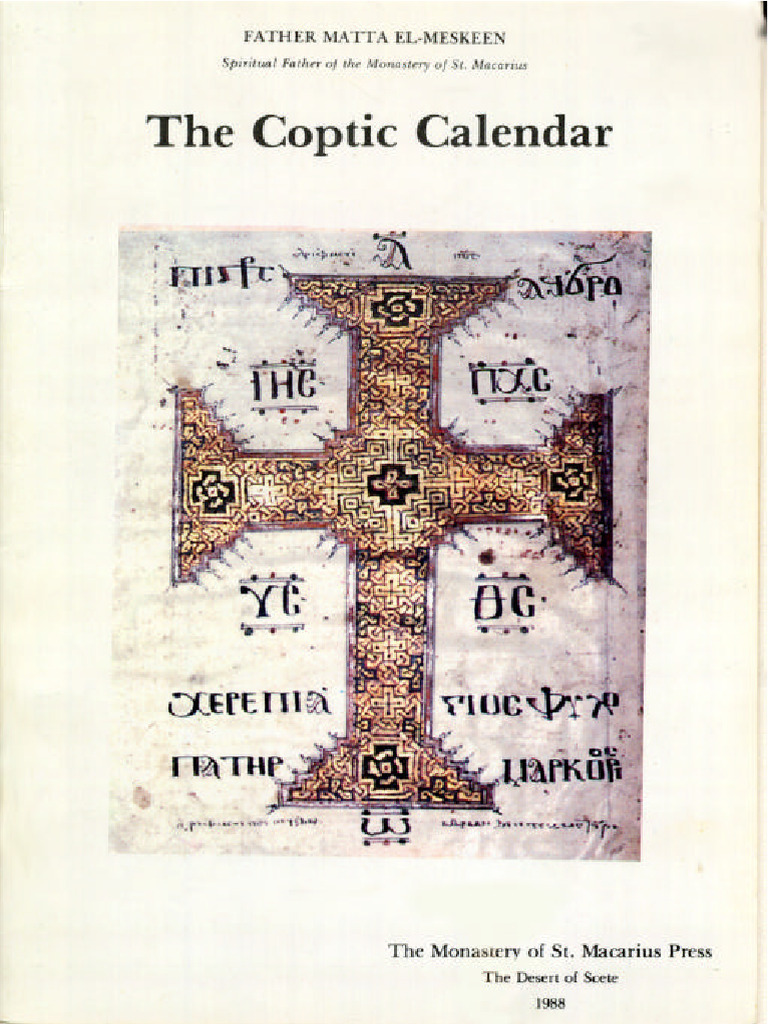 Origins of the Coptic Calendar | PDF | Altar | Jesus