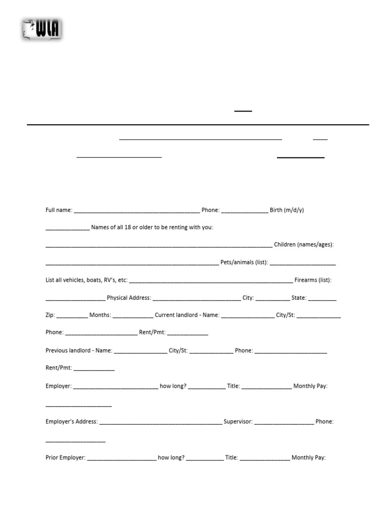 Iowa Lease Application Form Doc-1 | PDF | Landlord | Renting