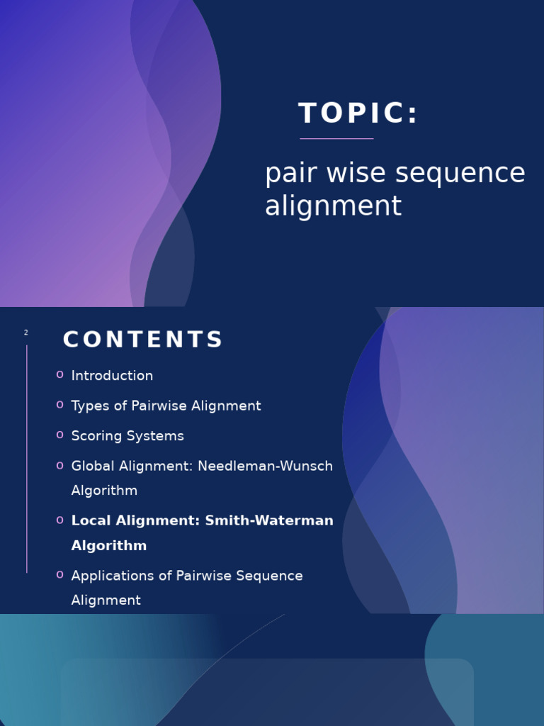 Pairwise Sequence Alignment Overview | PDF | Sequence Alignment ...