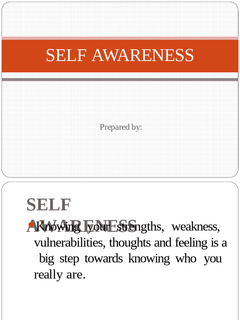 Understanding Self-Awareness and EQ | PDF | Id | Psychology