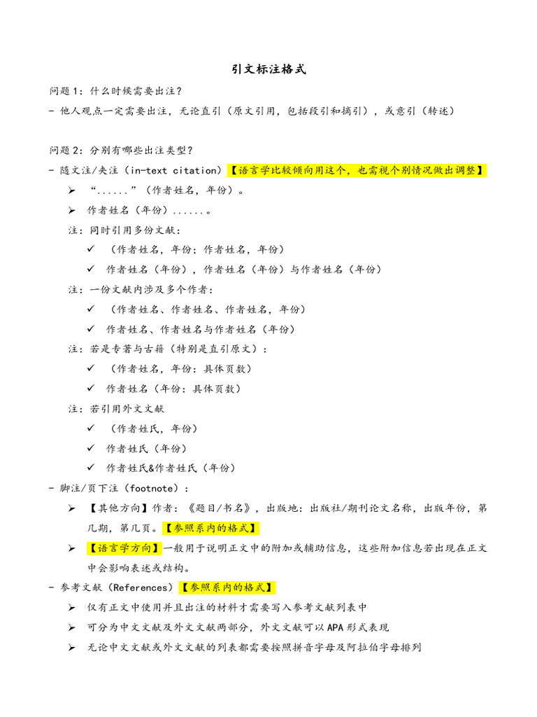 引文标注格式 | PDF