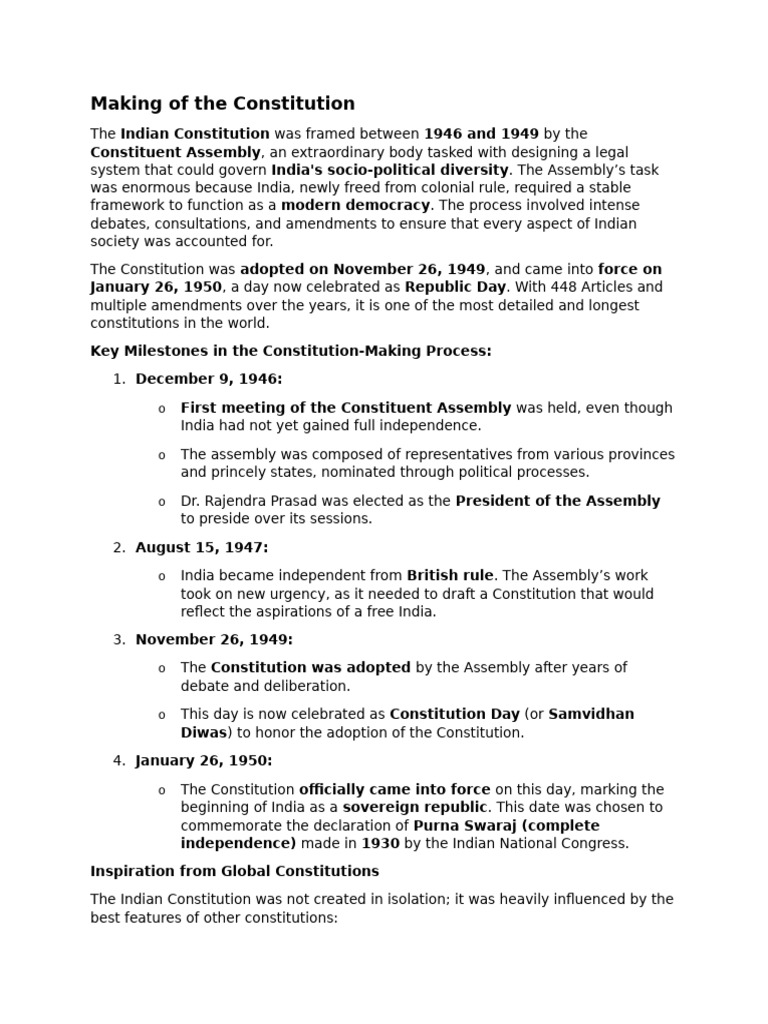 History of India's Constitution Making | PDF | Supreme Courts | Legislature