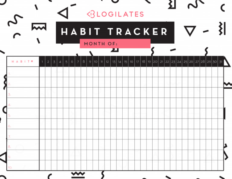 BLOGILATES HabitTracker | PDF