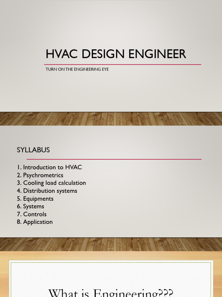 Fundamentals of HVAC Design Engineering | PDF | Heat Transfer | Air ...