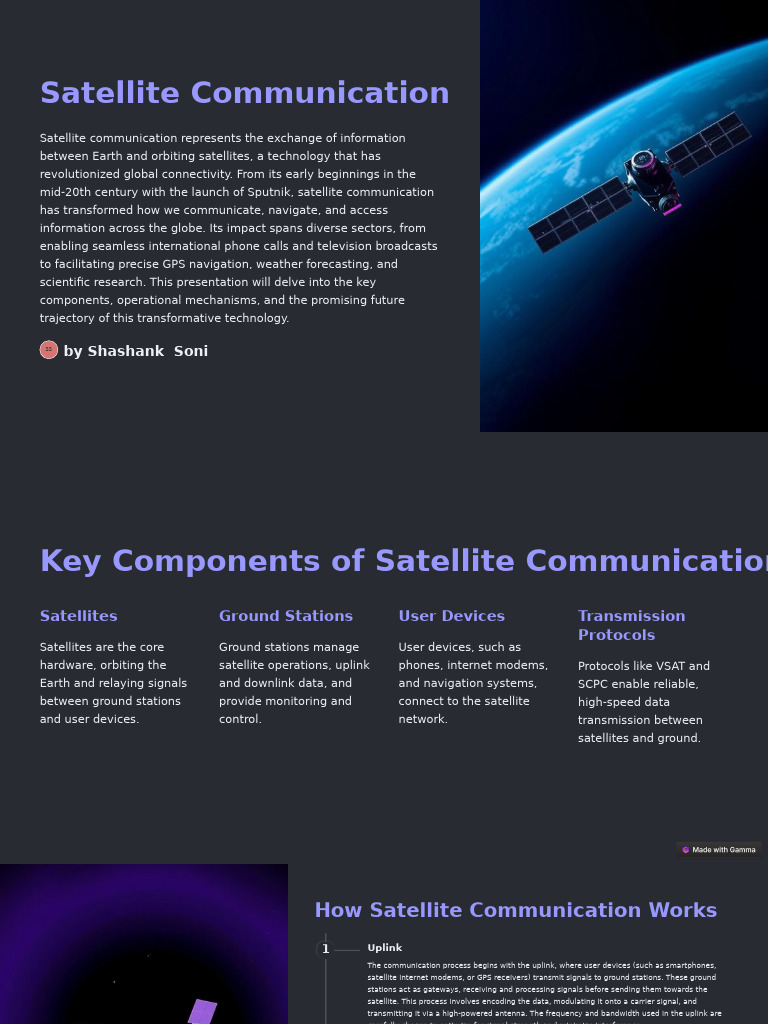 Satellite Communication Overview and Future | PDF | Satellite ...