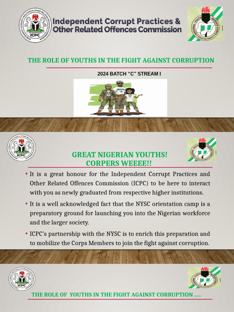 The Role of Youths in The Fight Against Corruption | PDF | Corruption