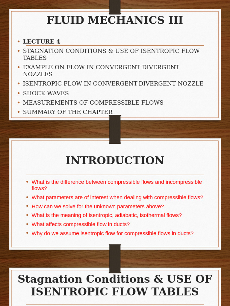 Isentropic Flow in Compressible Mechanics | PDF
